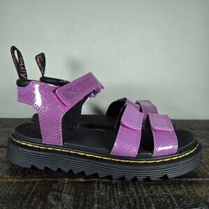 Dr Martens Klaire J Sandals Womens Size 5 Pink Glitter Beach Strappy Sandals